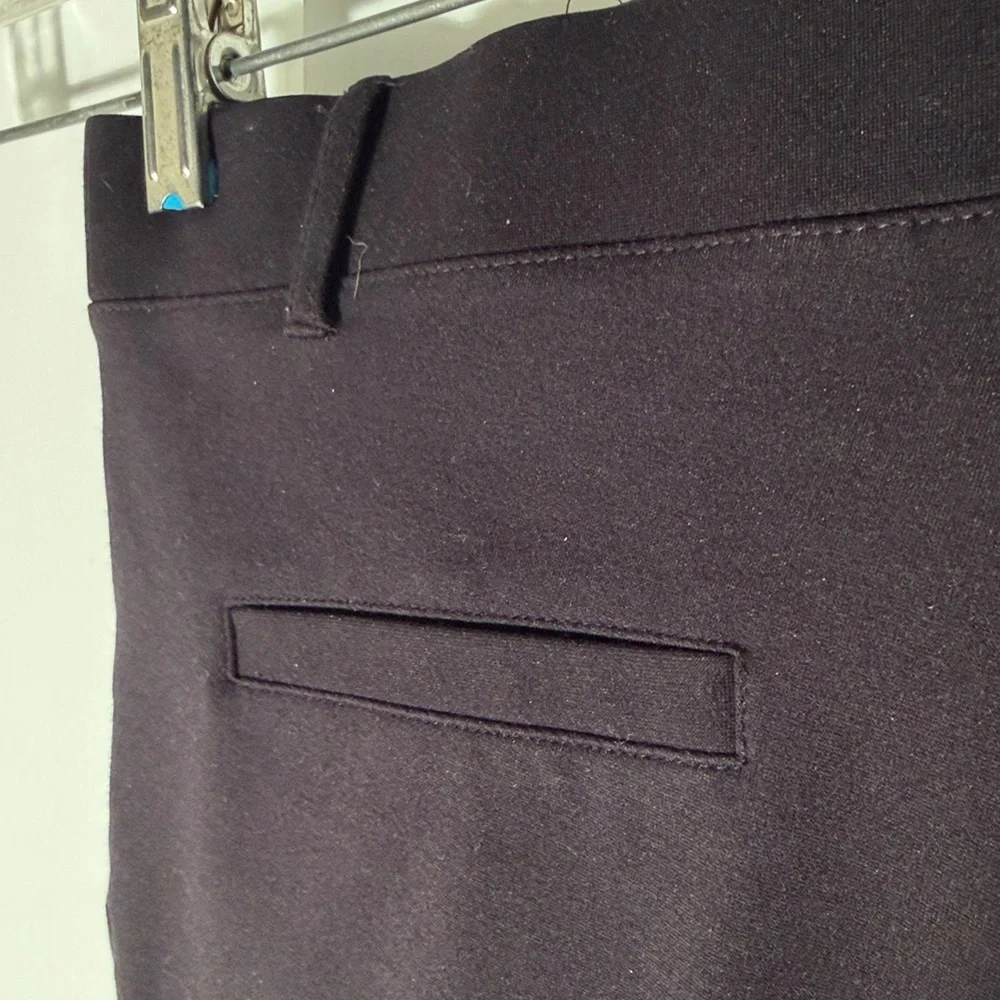 Betabrand Trousers, Classic Black Straight Stretch Yoga Pants - Picture 6 of 6